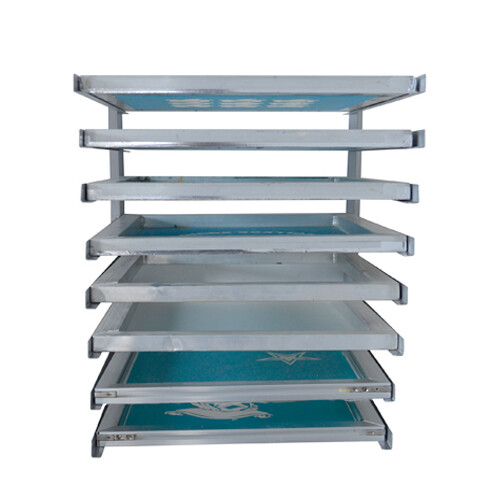 TECHTONGDA 8 Layer Screen Printing Wall Mounted Screen Frame Storage Rack Holder