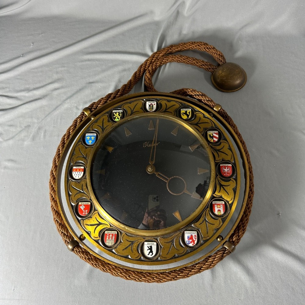 Vintage Huber Clock Nautical Germany