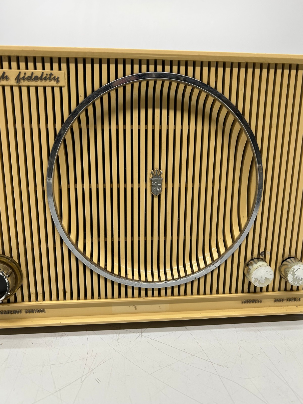 Vtg Zenith Model C845 Super Interlude AM FM Tube Radio Works Has Issues As Is