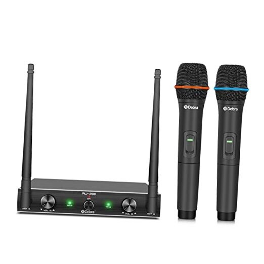 Audio AU200 Pro UHF 2 Channel Wireless Microphone System with 2 Handheld