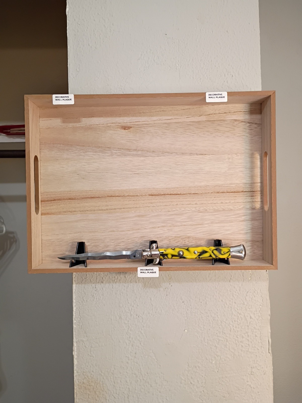 💯💯💯DECORATIVE  KNIFE WALL PLAQUE INOX MINT💯💯💯💯