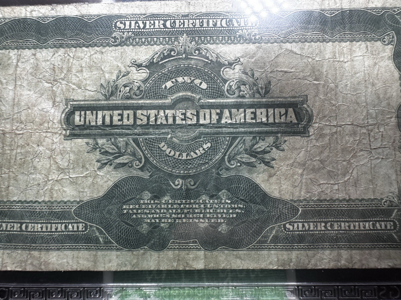 Fr.253 1899 $2 Two Dollars Silver Certificate MINI PORTHOLE, PMG VF 20