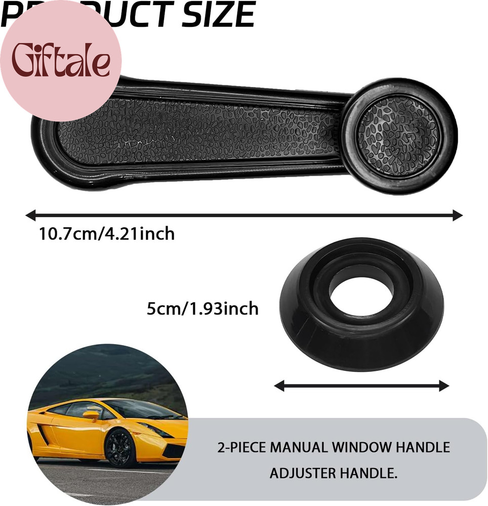 2-Pack Window Crank, Window Crank Handle Replacement Compatible with 1992-1998 G