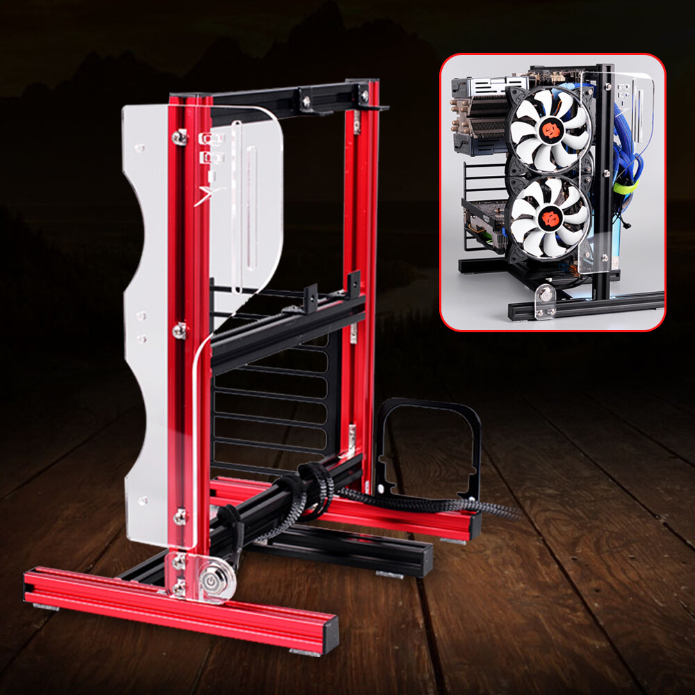DIY Fully Open Computer Bare Metal Frame Chassis Bracket Test Bench ITX ATX MATX
