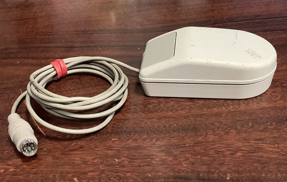 Vintage IBM 2-button Mouse ~ Model: 33G3835 ~ PS/2 (Untested) FREE SHIPPING