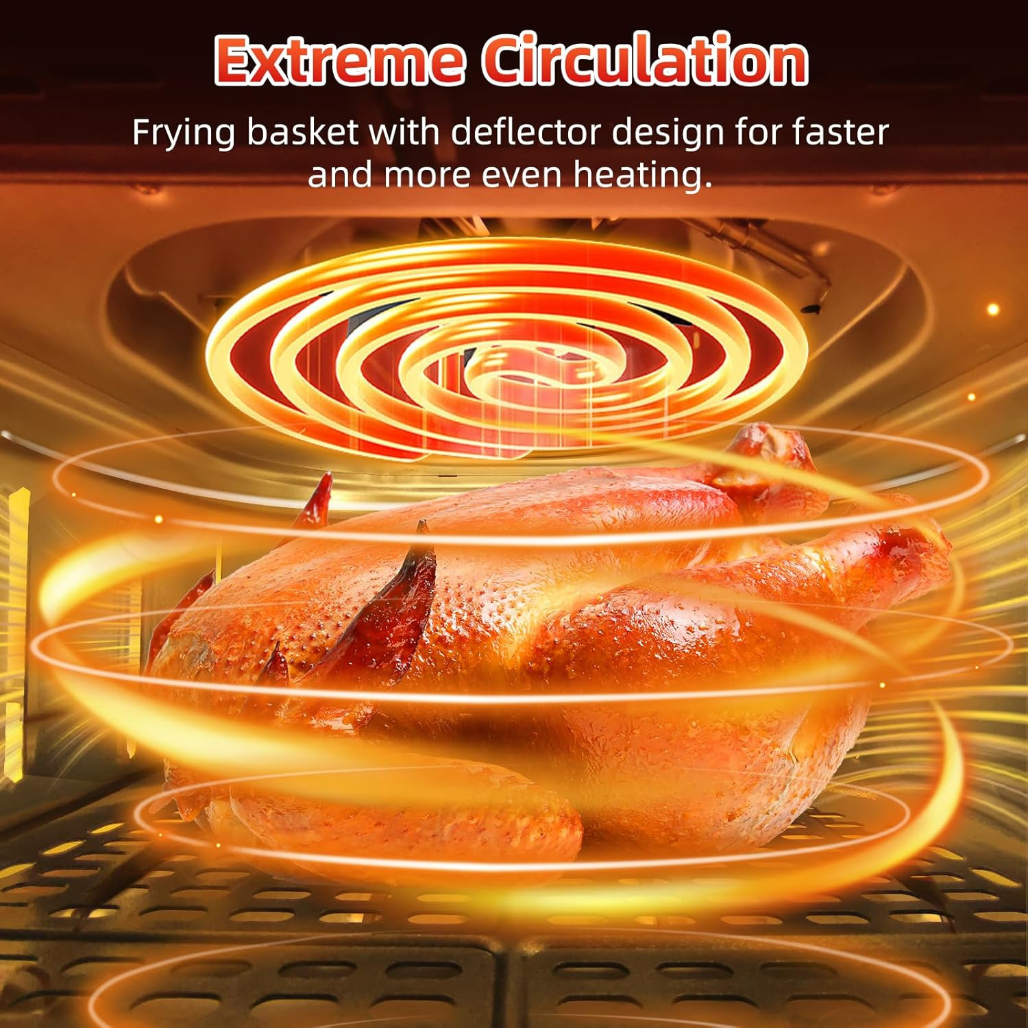 Air Fryer 5.8Qt/5.5L Electric Air fryer Non-Stick Fry Basket Oilless Cooker Gift