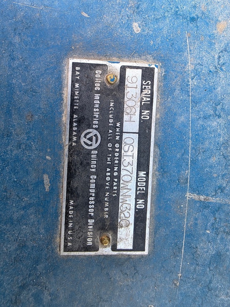 QUINCY QSI-370 SCREW COMPRESSOR