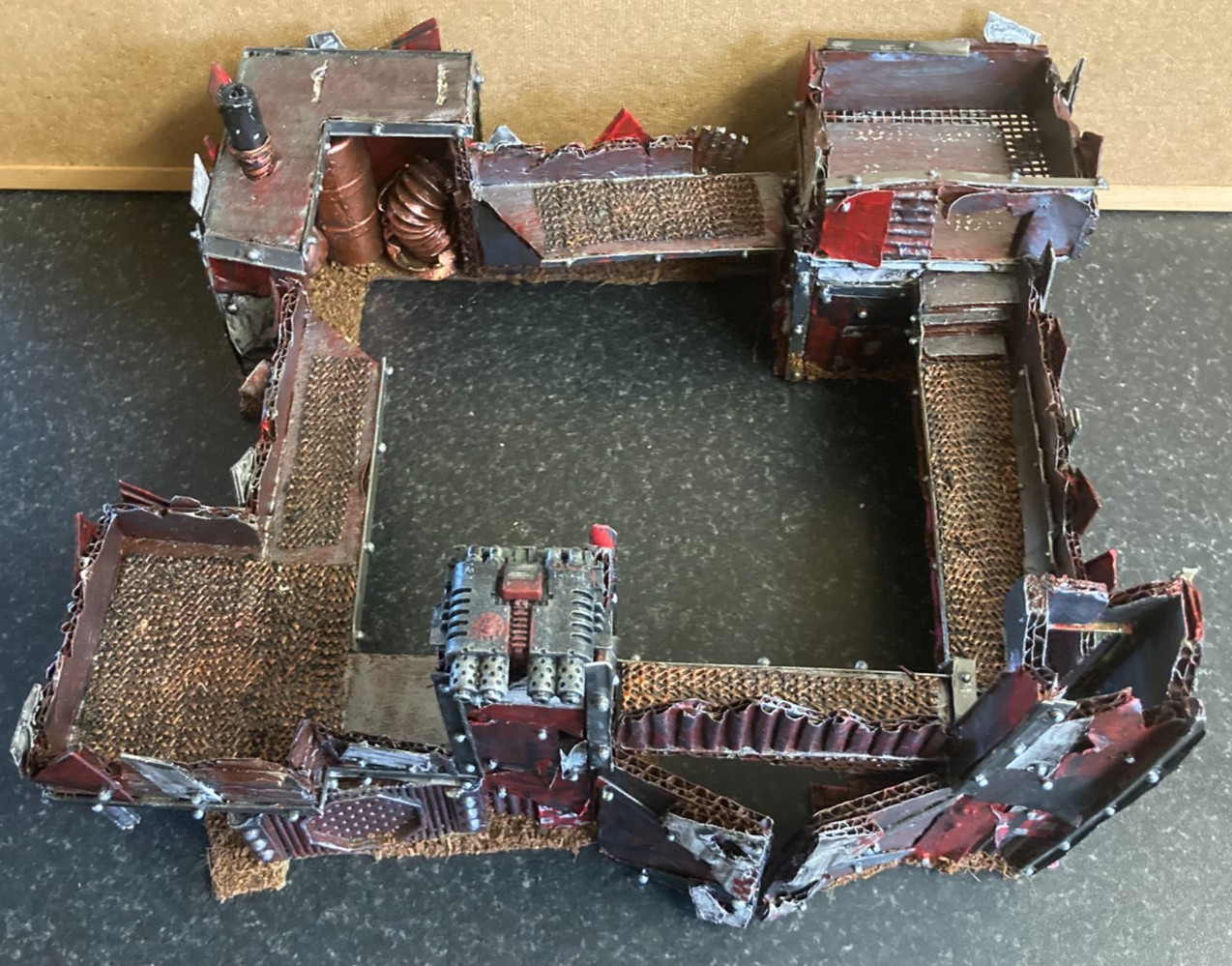 Warhammer 40k ORK FORT STRONGHOLD Building Terrain Scenery Custom Made Excellent