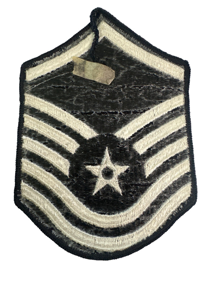USAF United States Air Force Master Sergeant Patch 3-14 x 4 1/2"