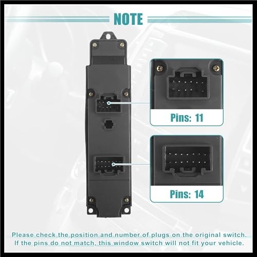 Front Left Driver Side Power Window Switch Fit for Mazda 2 M2 2007-2013