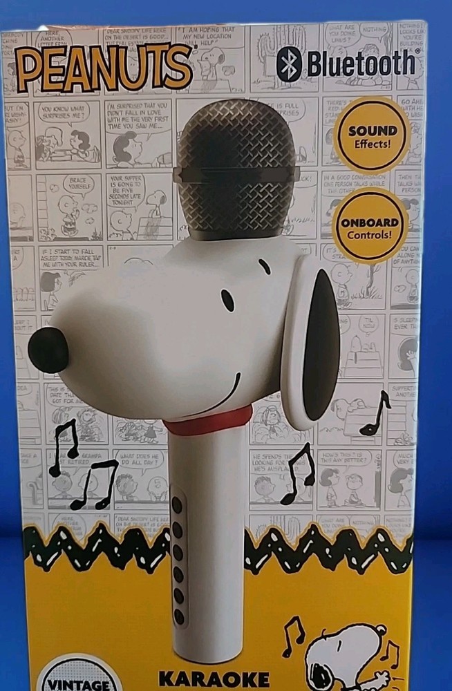 Peanuts Snoopy Bluetooth Karaoke Microphone