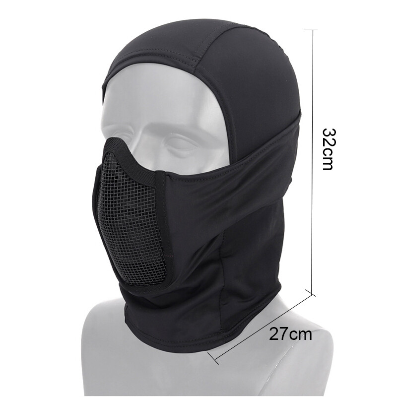 Tactical CS Mask Helmet Liner Cap Full Face Mask Balaclava Outdoor Hunting Mask