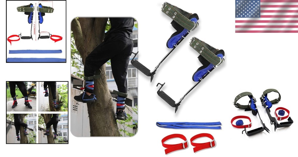 Tree/Pole Climbing Gear Set, Stainless Steel