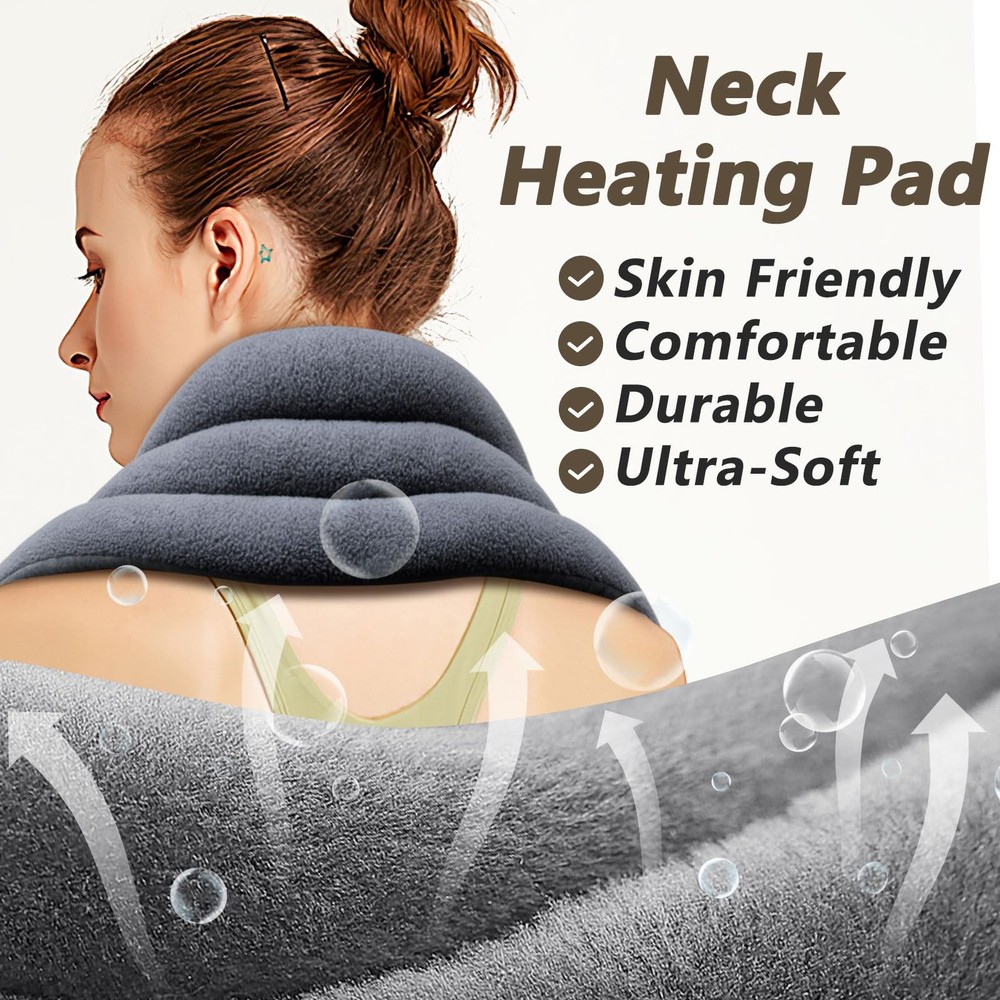 Heating Pad for Neck and Shoulders Back 33 * 5" Microwavable Moist