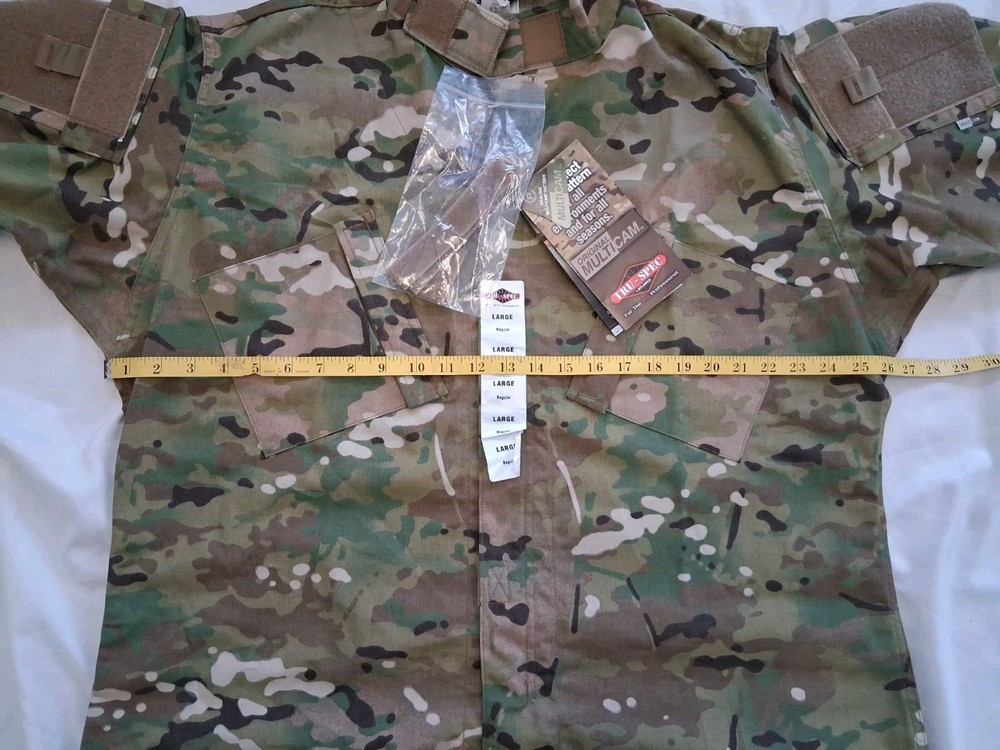 TRU-SPEC Jacket Mens Large Regular OCP Multicam Camouflage Tactical Ripstop NWT