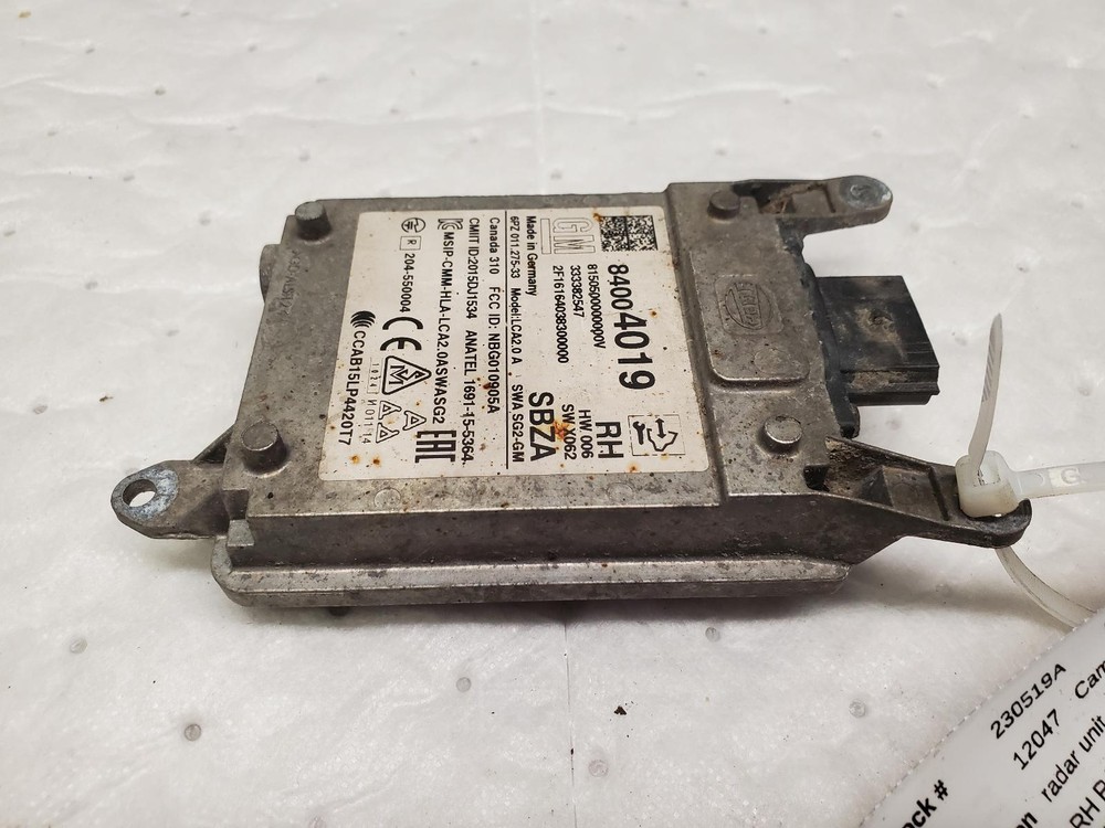 CADILLAC ESCALADE Camera/Projector radar unit, (bumper mounted) 16