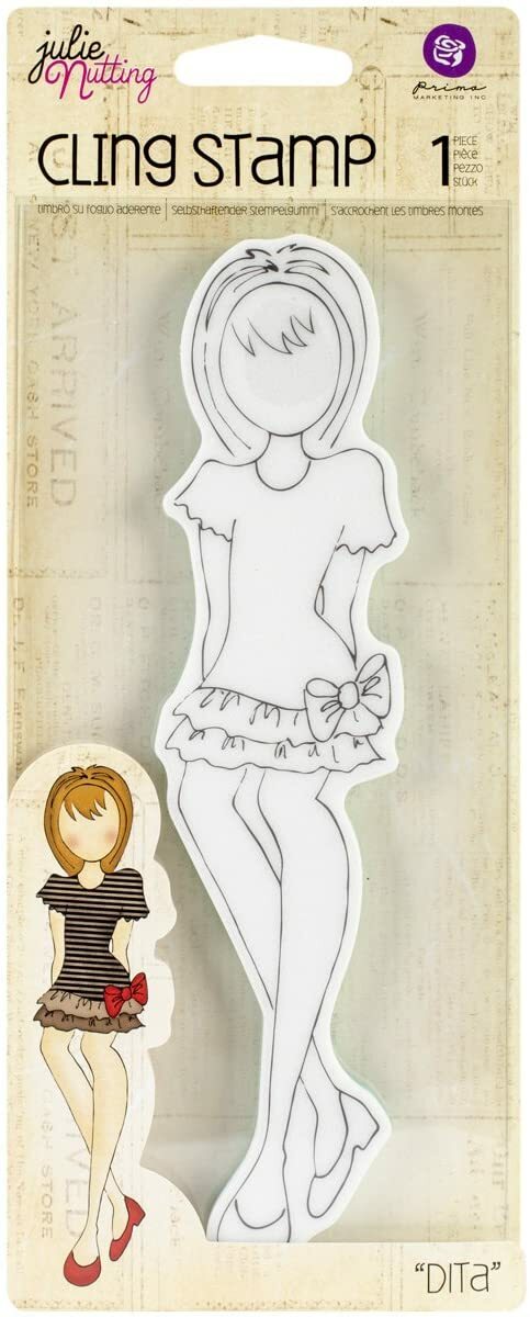 Prima Marketing Julie Nutting Mixed Media Doll and Planner Stamps - You Choose!