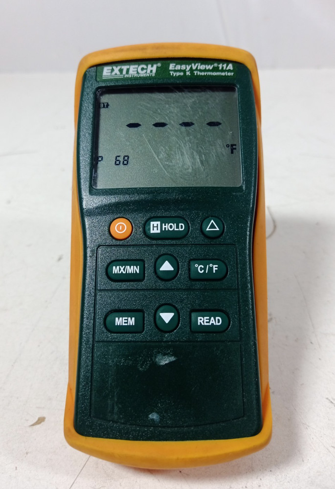 Extech EasyView 11A Type K Digital Thermocouple Thermometer - No Probe