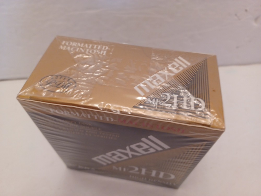 Maxell MF 2HD Mac Formatted 3.5"High Density Floppy Disks 10 PCS FREE SHIP