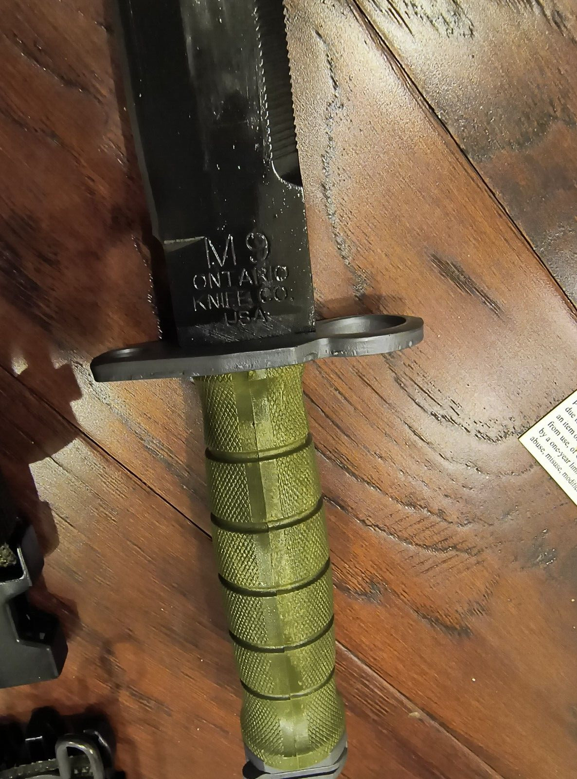 Vintage OKC M9 Wire Cutter Knife Sawback Bayont Ontario Knife Co NIB Made in USA