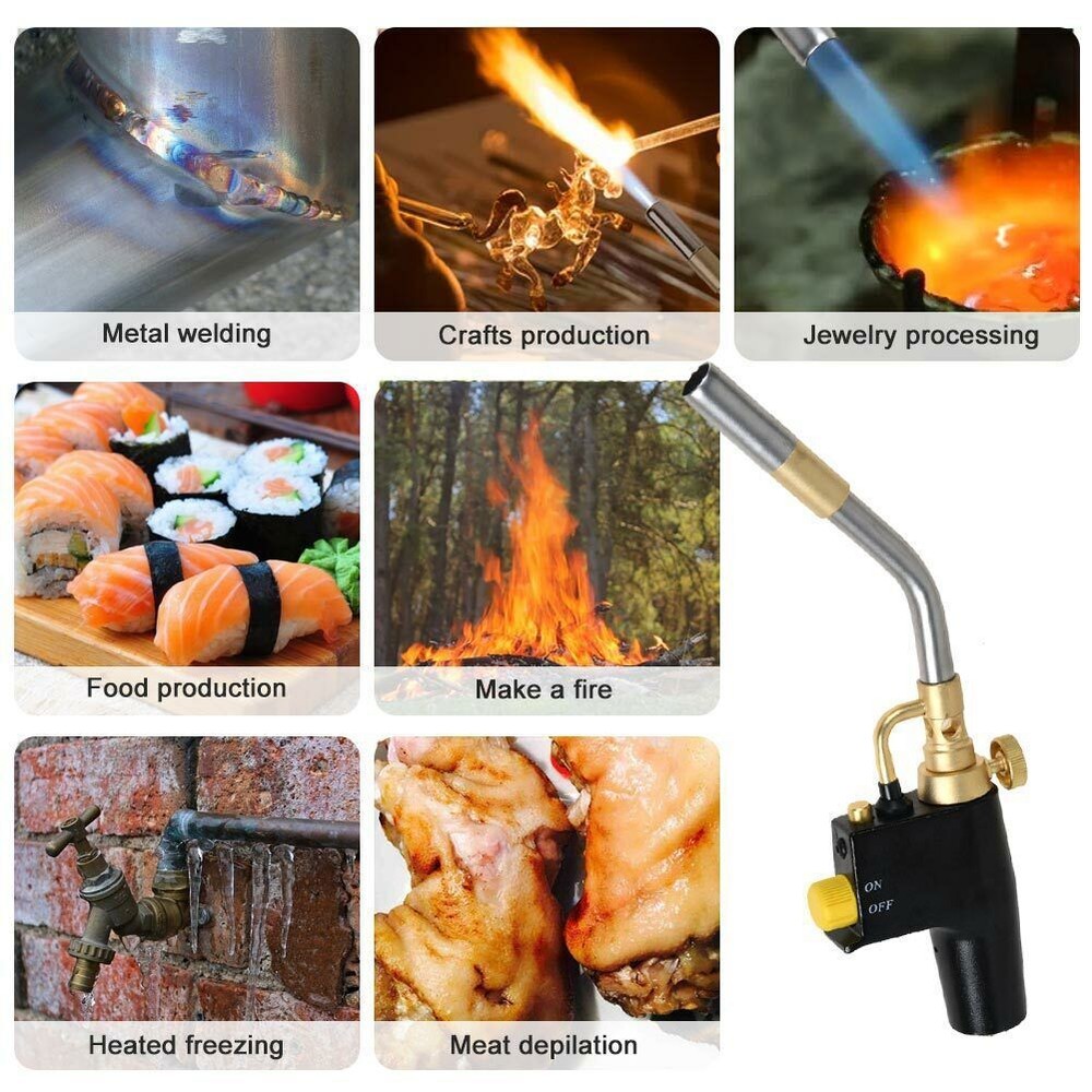 For TS8000 Trigger Start Mapp Gas Torch High Intensity Propane Torch Welding Kit