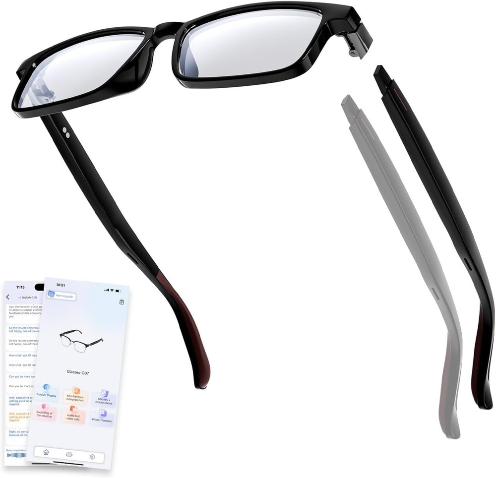 Gen3 Smart Translation Glasses – Bluetooth Glasses with Dual Temples (Bluetooth)