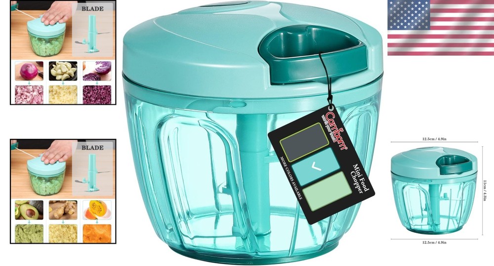 Time-Saving 650ml Manual String Chopper: Perfect for Vegetables, Fruits & Nuts