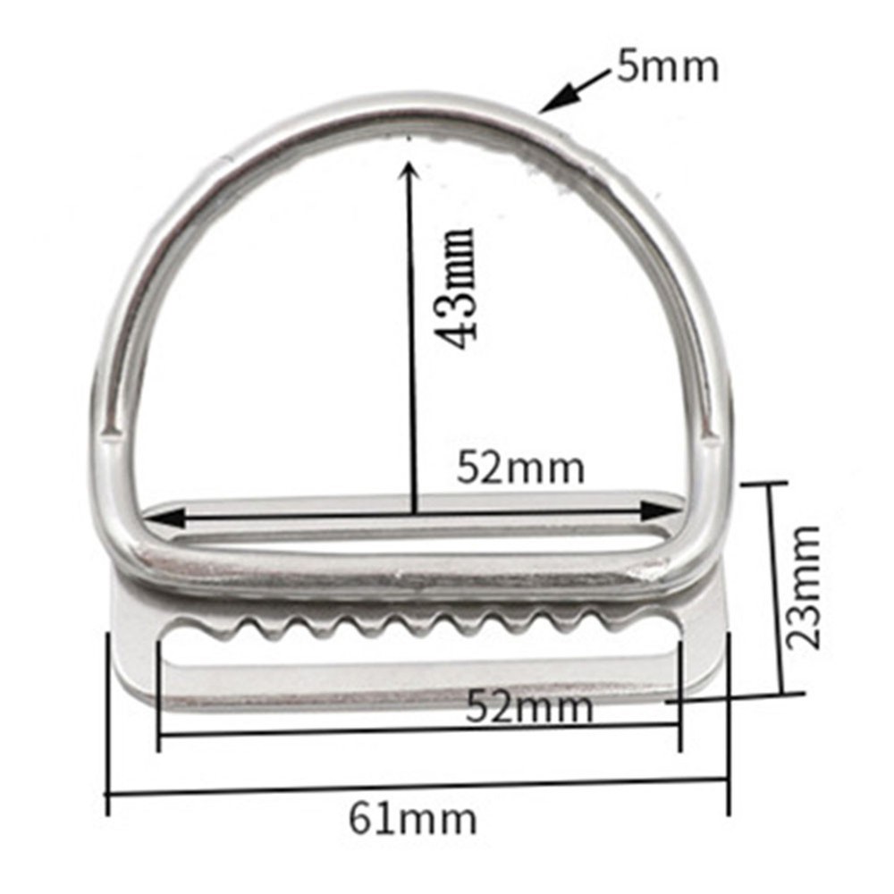 Clip Diving D-ring Webbing Keeper Clip Strap Keeper Corrosion-resistant