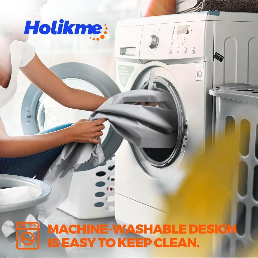 Heavy Duty Polyester Door Draft Stopper 2x36" Grey, Blocks Wind