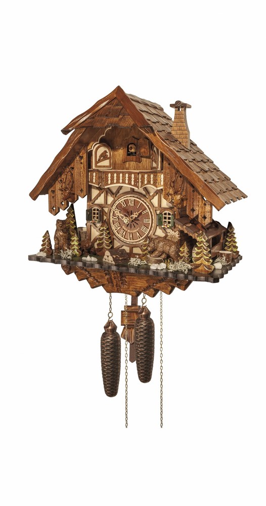 Cuckoo Clock  with Bears EN 48713/8 NEW
