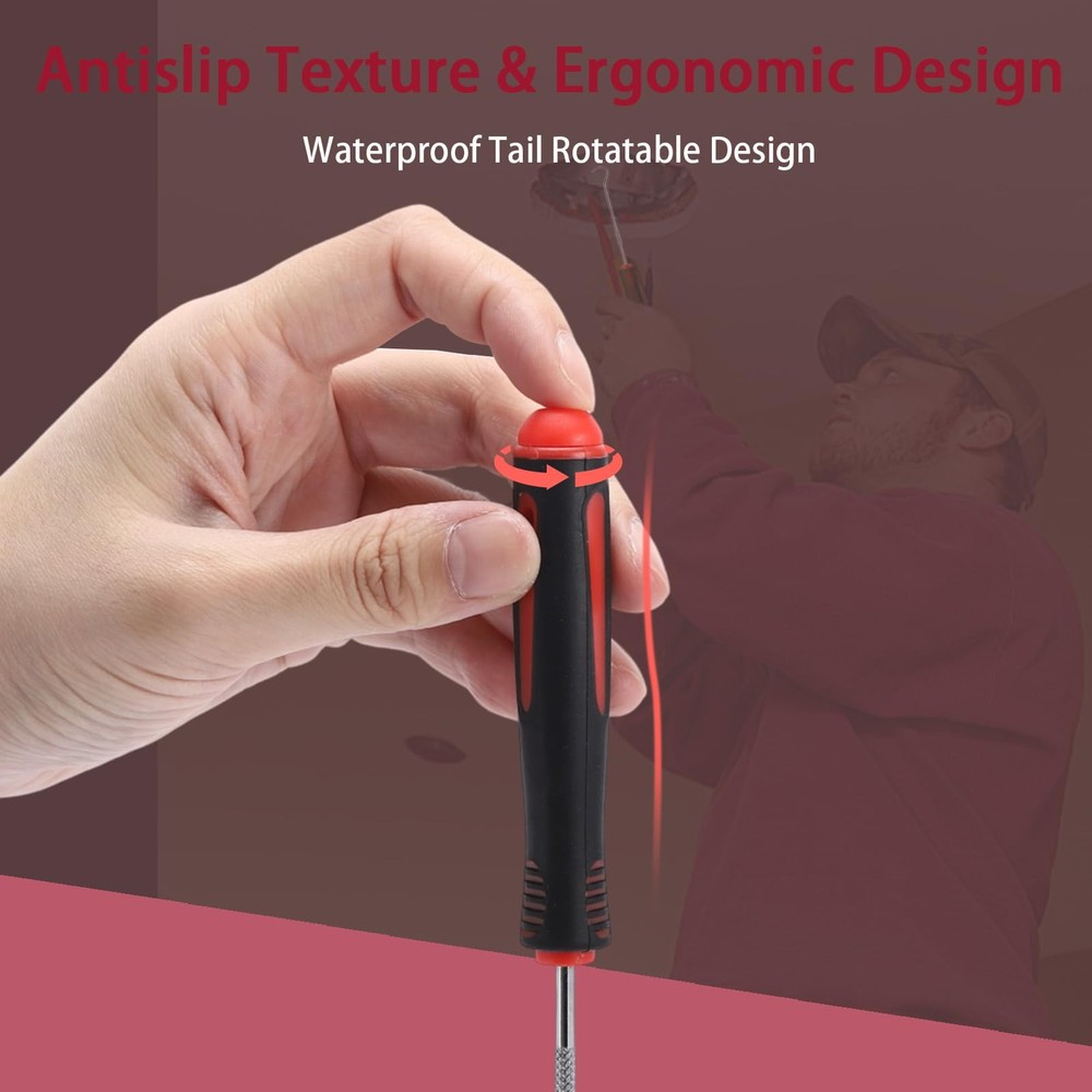 8 Pieces Pick Set, Tool, Precision Automotive Hook Sleeve reddish-black