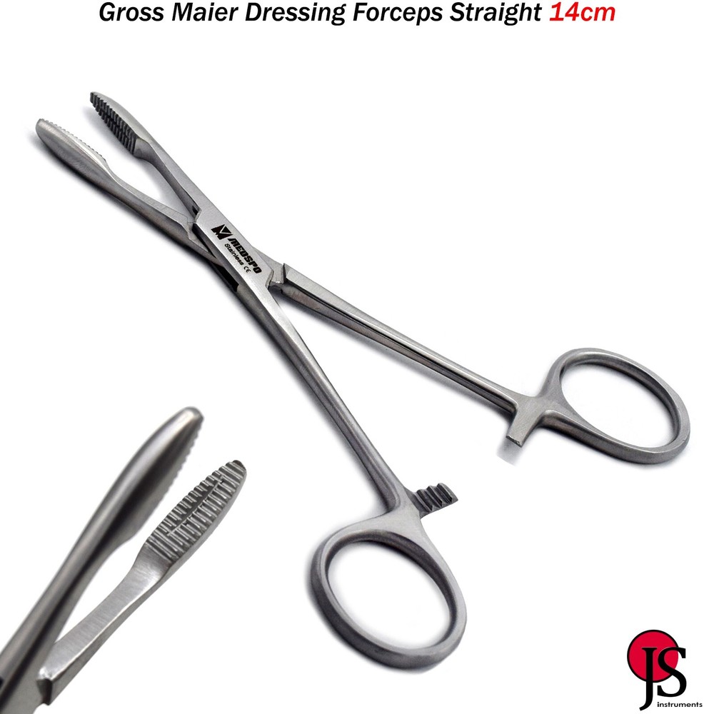 Surgical Locking Gross Maier Dressing Forceps 14cm Tattoo Piercing Instruments