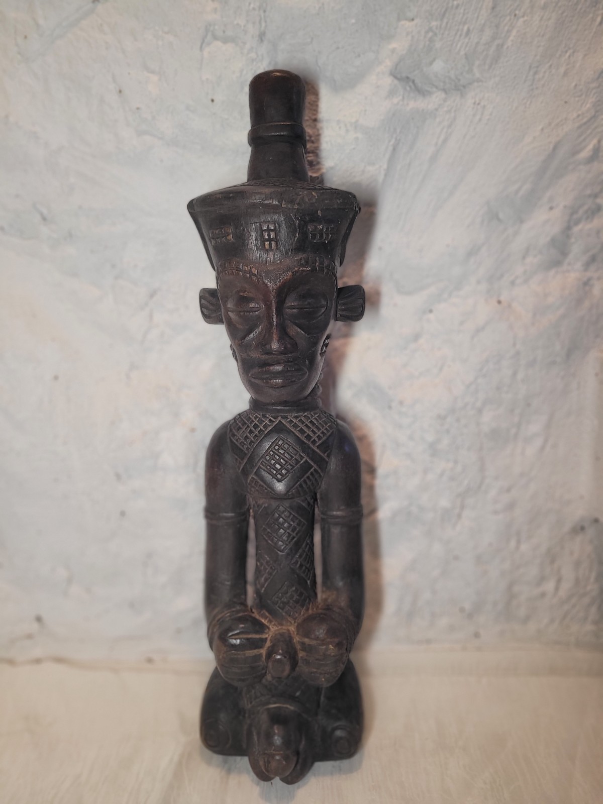 African Ndengese Yaka Tribal Male Figure Statue from the Congo