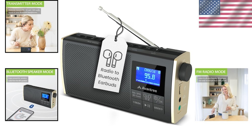 Soundbyte T: FM Radio & Bluetooth Transmitter