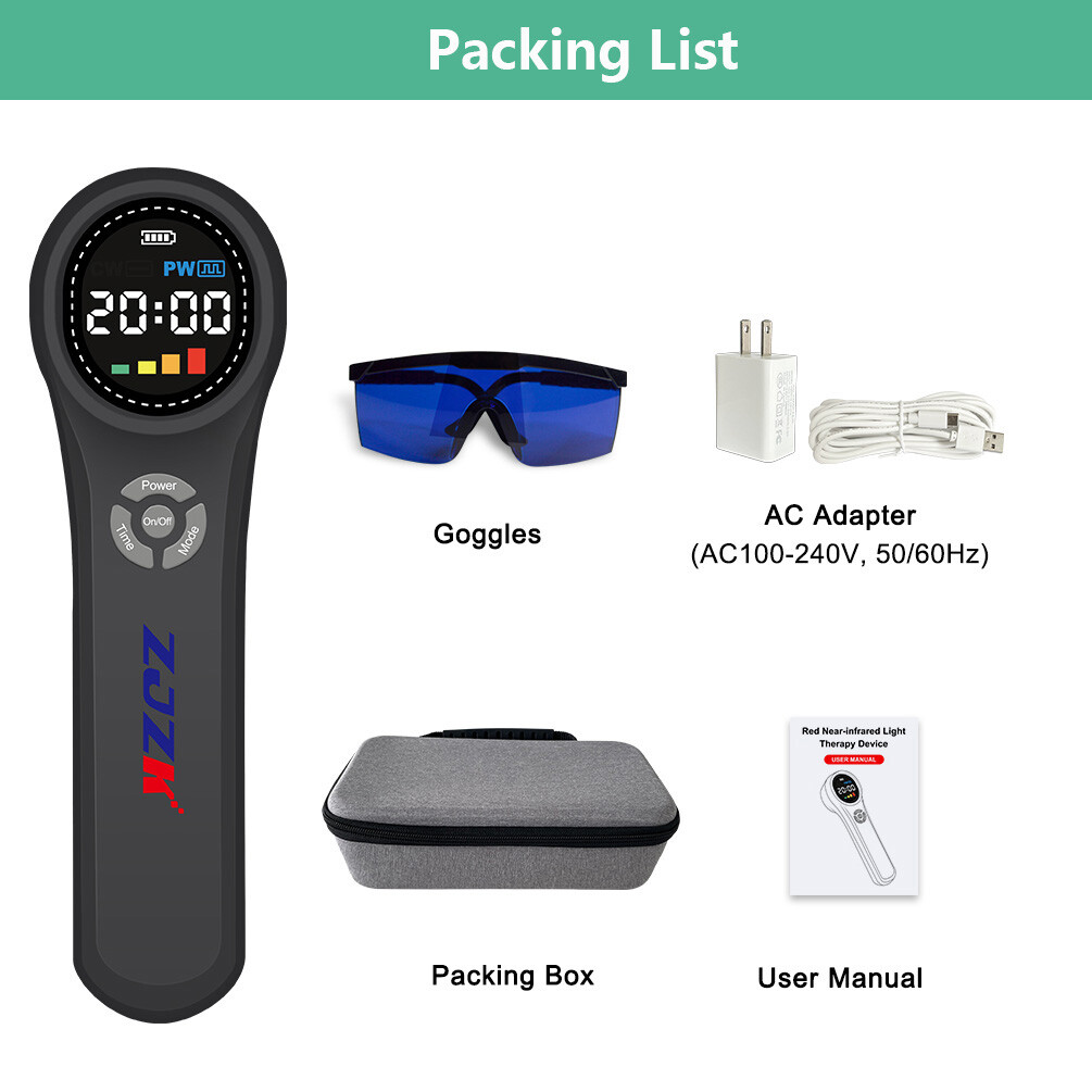 Medical Grade Cold Laser Therapy LLLT Device 24Diodes NIR Light For Pain Relief