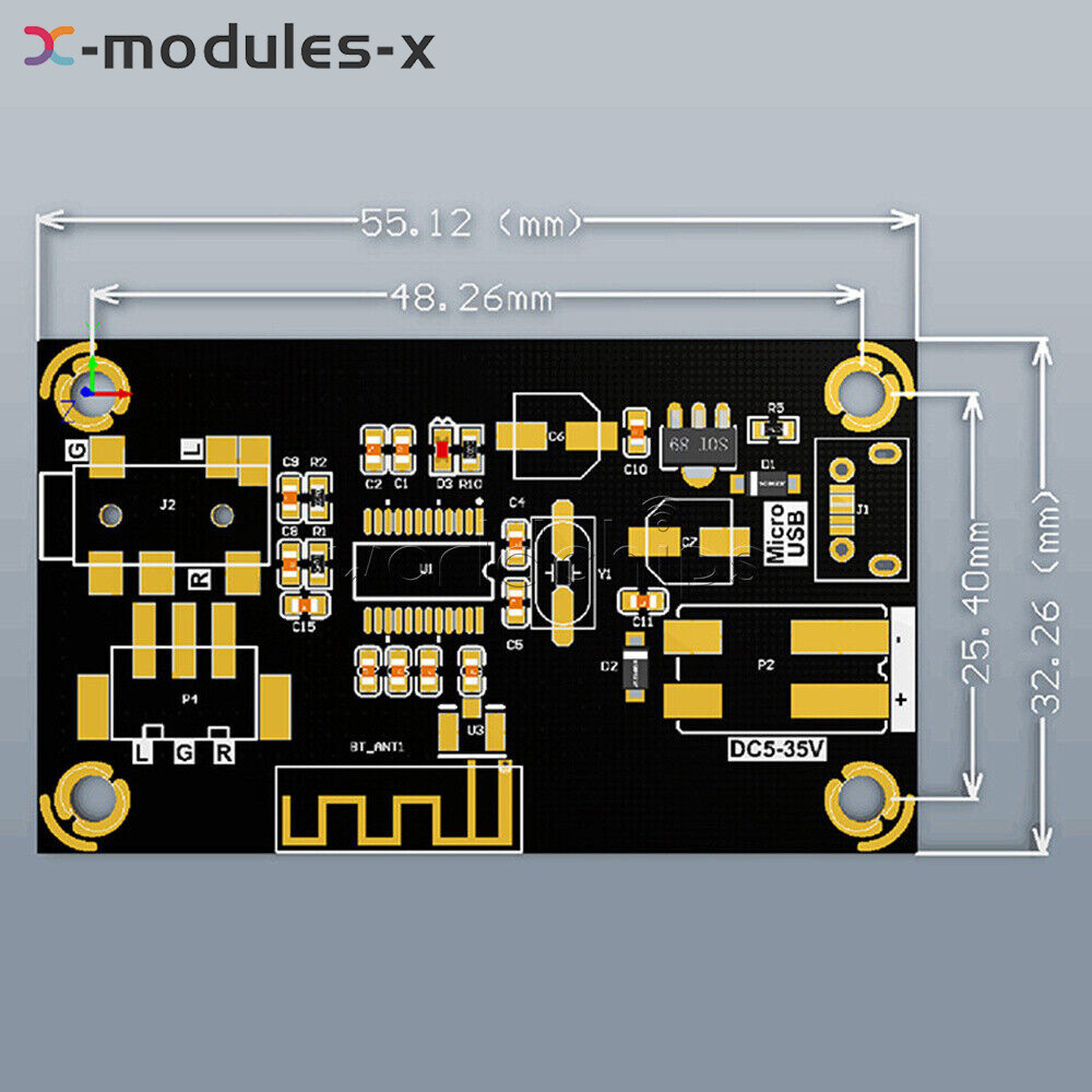 MP3 Bluetooth 4.2 Decoding Board Audio Amplifier Board Car Audio Receiver Module
