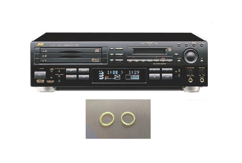 (2) Belts / Bands for JVC XU-301 MiniDisc MD Drive Loading & Eject Issue - USA