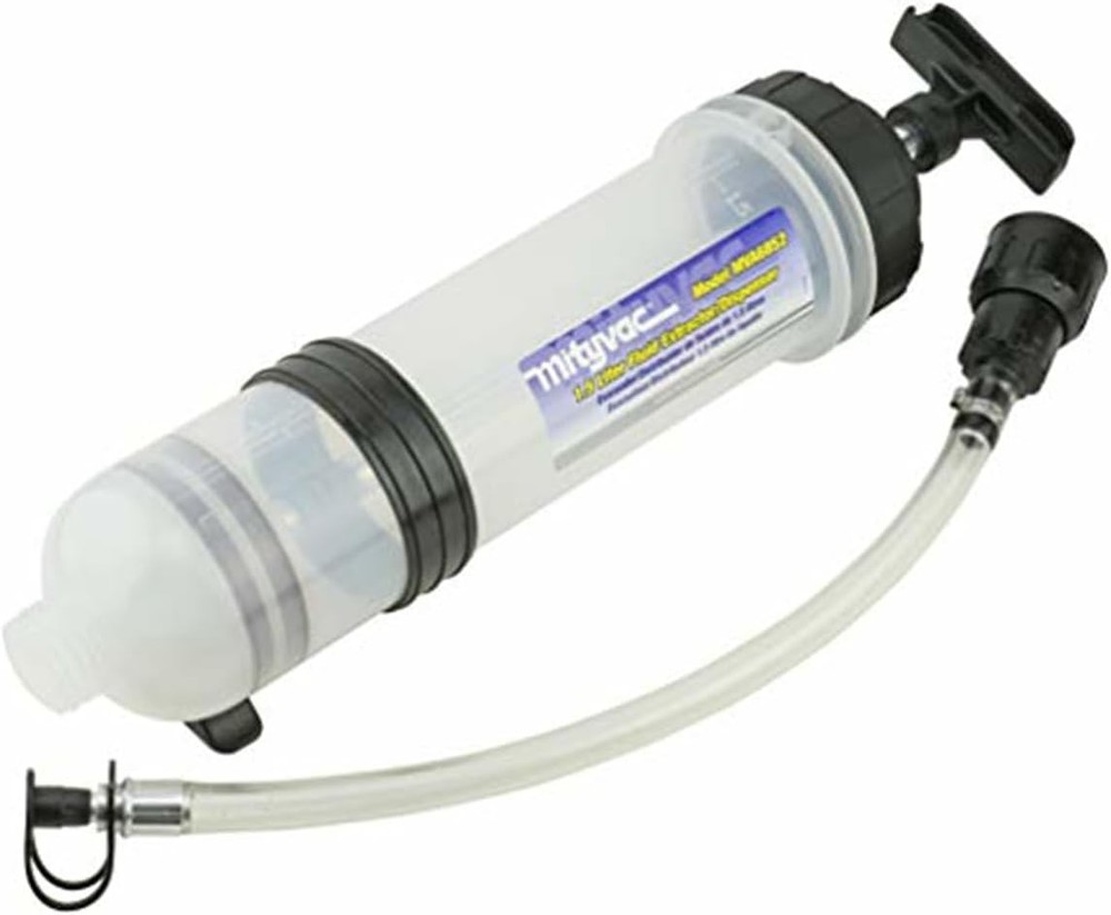 Twist-Valve Fluid Extractor with Rubber ATF Adapter