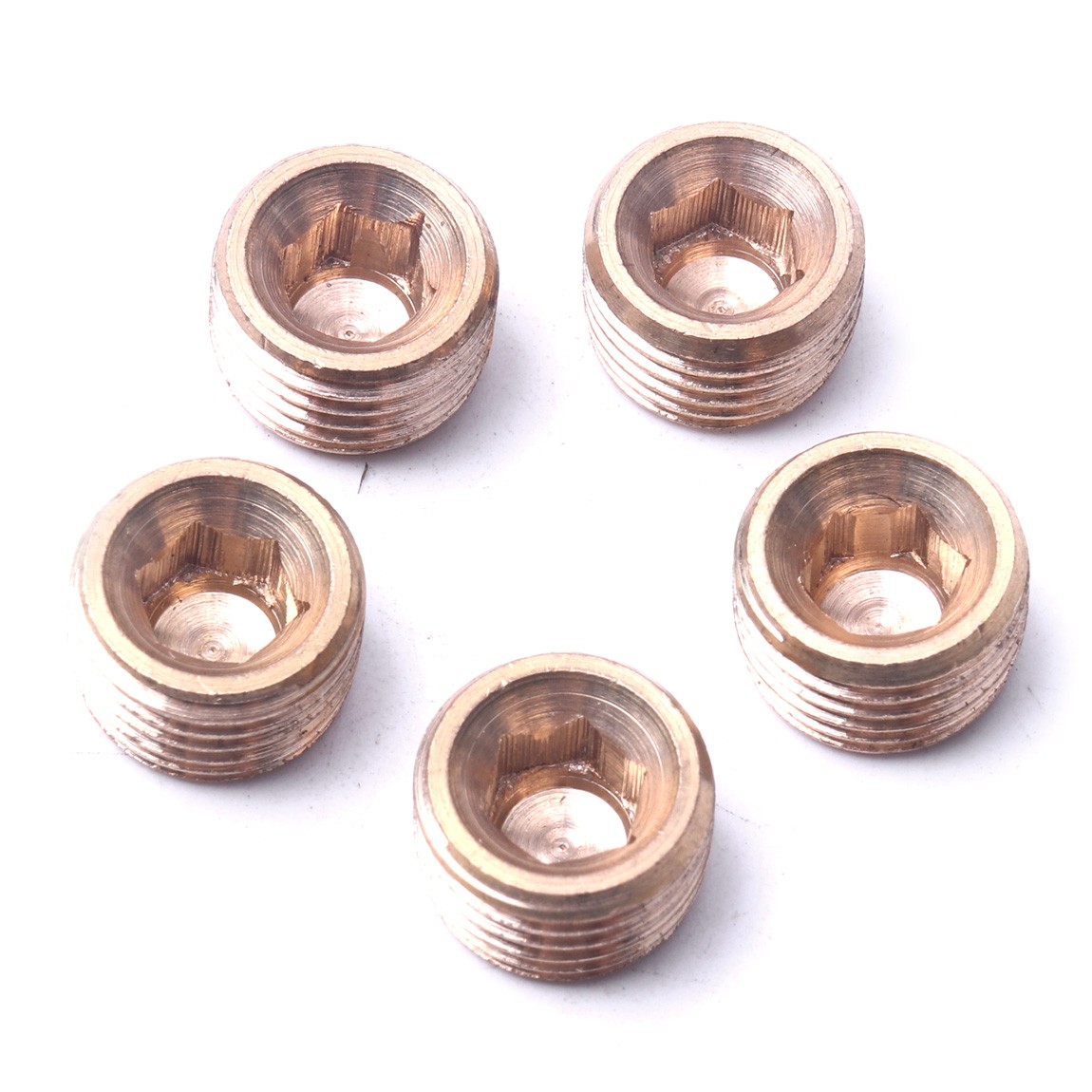 20PCS Pipe Plug 1/8" 1/4" 3/8" 1/2" Male Thread Hex Internal Head Socket Fitting