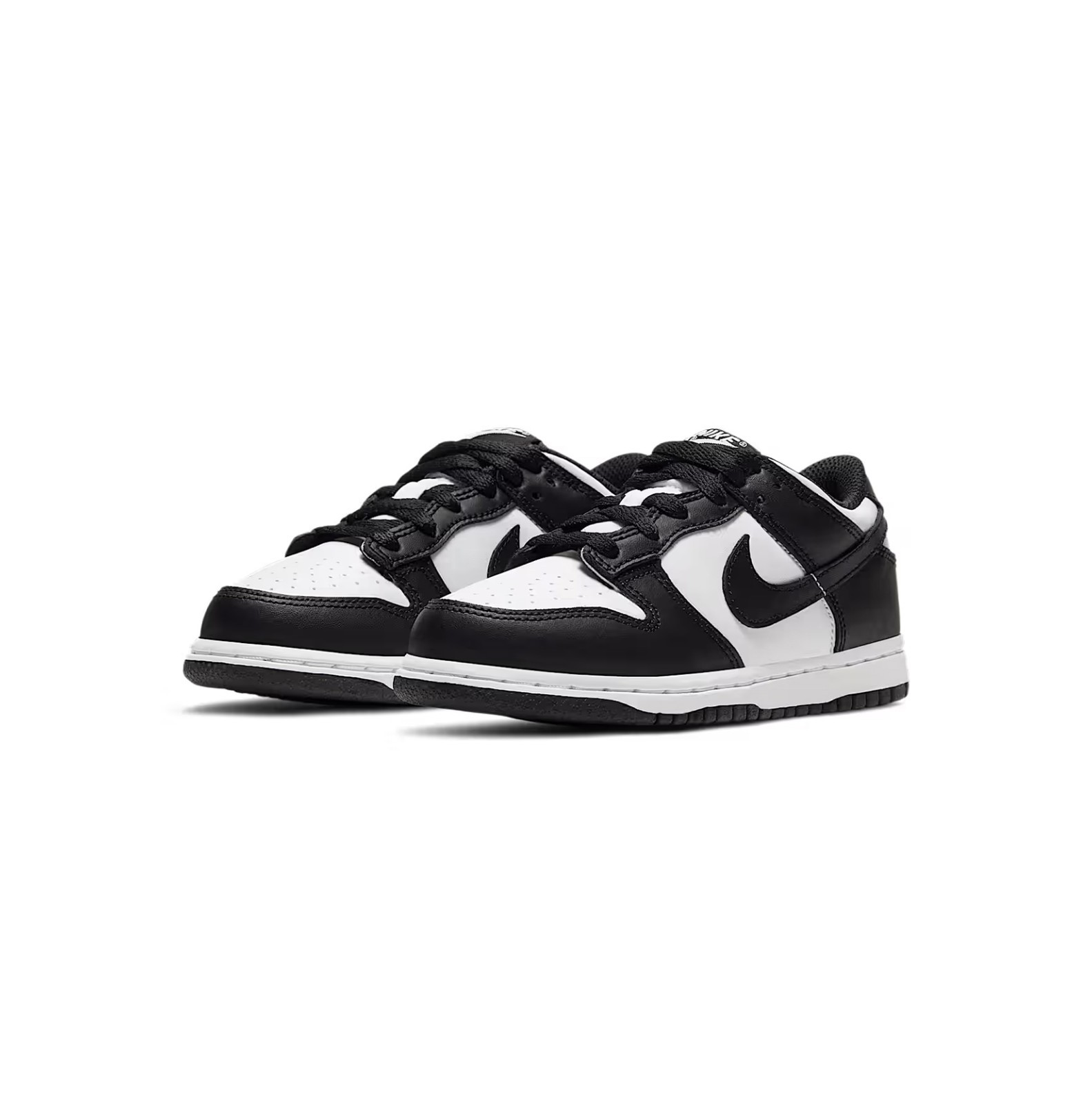 Nike Little Kids Black/White Dunk Low Sneaker Shoes, CW1588-100 (PS)