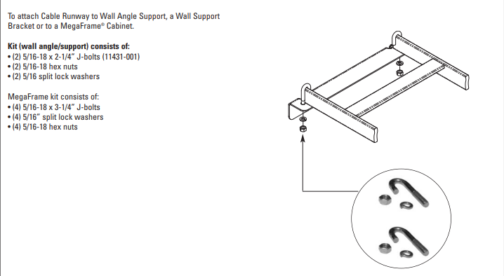 Chatsworth Part # 11308-701 J-BOLT KIT