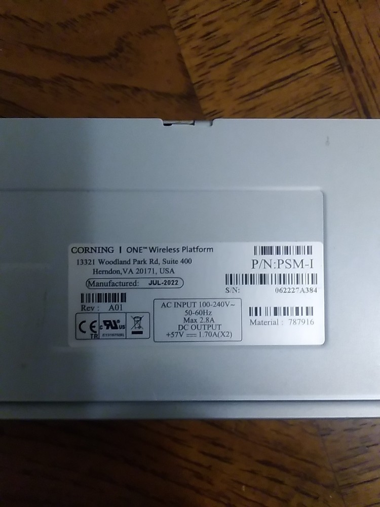 Corning One Wireless Platform P / N.. PSM-I
