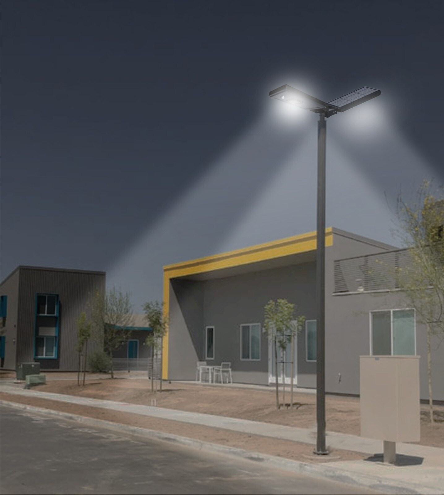 Solar Power AI-Smart 1600 Lumens Cree LED Area Parking Light