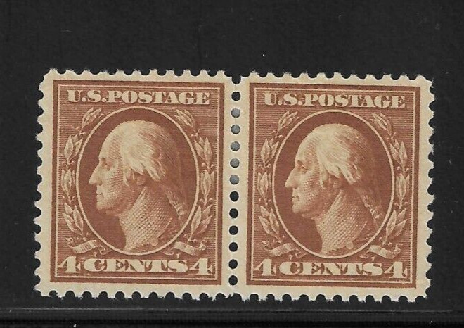 US Stamp #503....4¢ Washington Pair...Mint MH VF