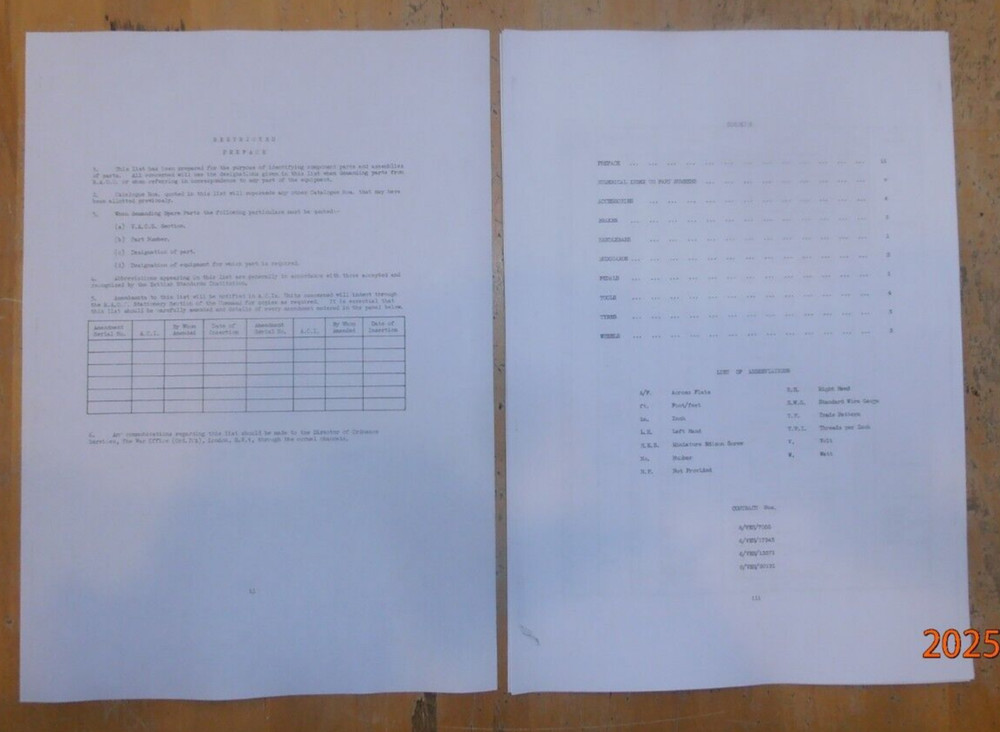 Army Bicycle. Trade pattern. Heavy duty. Identification list 12169