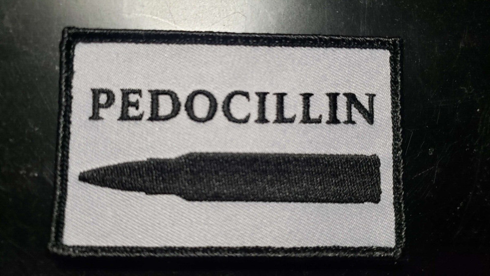 Pedocillin patch. Bullet. Grey.