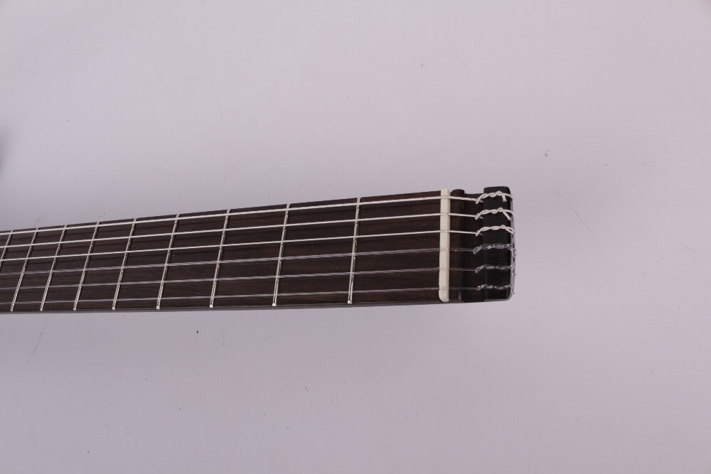 electric classical guitar silent nylon string headless built in effect portable
