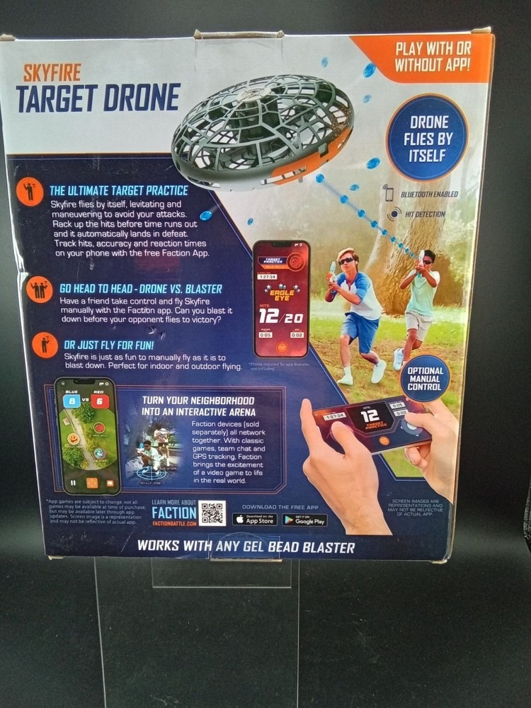 Faction Skyfire Target Drone Gel Battle System Bluetooth Enabled Drone Hits
