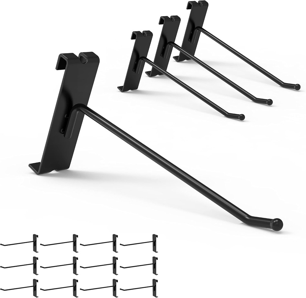 Gridwall Hooks 6 Inch, 32PC Display Hooks for Grid Wall, Hook for Grid Wall Pane