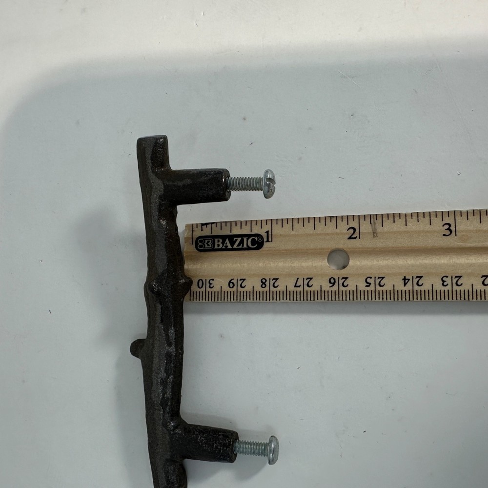 Vintage 3 Twig Cabinet Pulls aged bronze